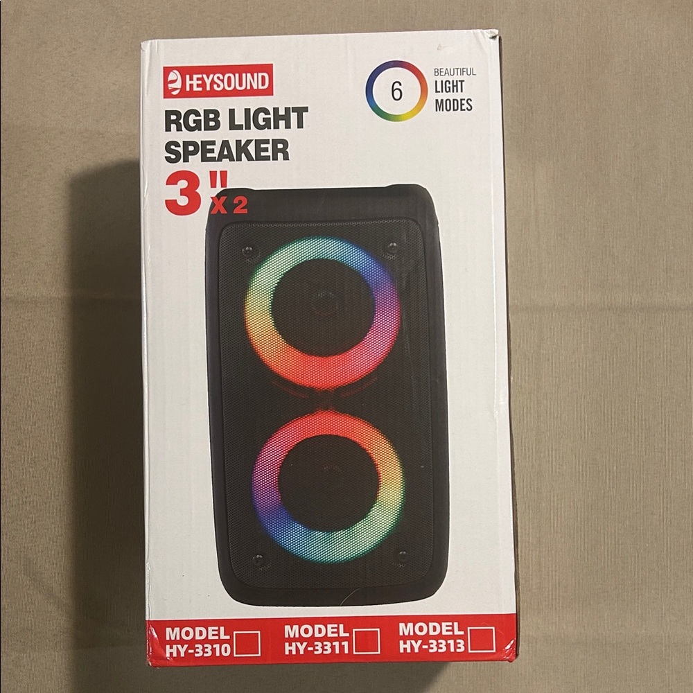 RGB Light Speaker - Black